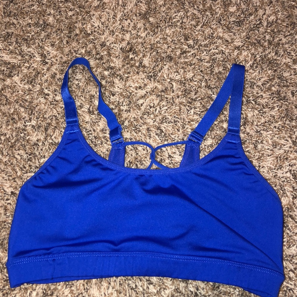 Cute blue sports bra